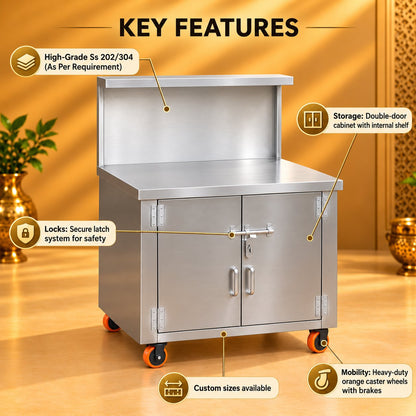 Gurubhai Equipments SS Service Counter – Key Features