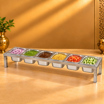 Gurubhai Equipments 6 GN Pans Stand – In Use