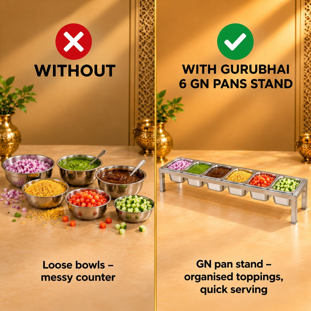 Gurubhai Equipments 6 GN Pans Stand – Why Choose It