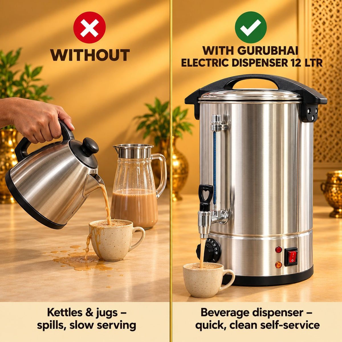 Gurubhai Equipments Electric Dispenser 12 Ltr – Why Choose It