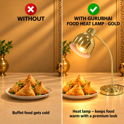 Gurubhai Equipments Food Heat Lamp - Gold – Why Choose It