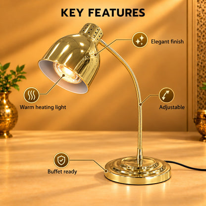 Gurubhai Equipments Food Heat Lamp - Gold – Key Features