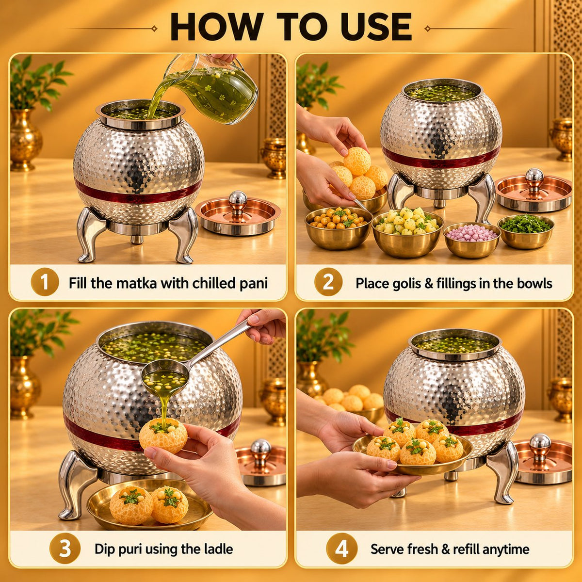 Gurubhai Equipments Single Matka - Silver – How to Use