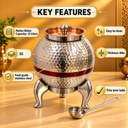 Gurubhai Equipments Single Matka - Silver – Key Features