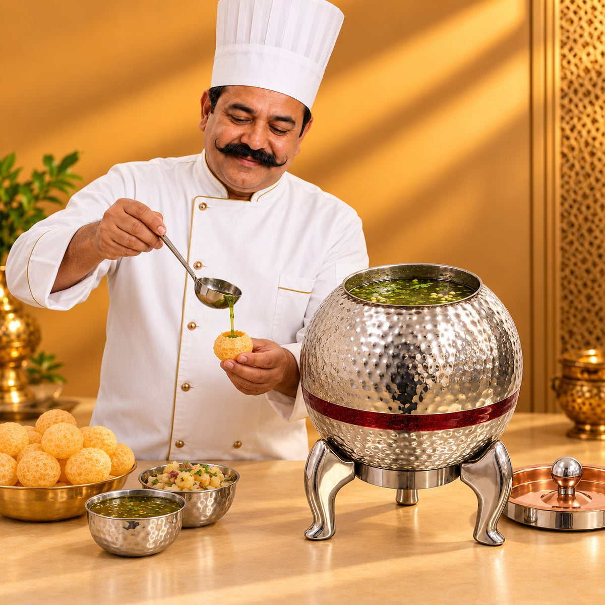 Gurubhai Equipments Single Matka - Silver – Chef Gurubhai Demo