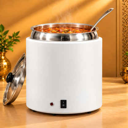 Gurubhai Equipments Soup Tureen - White – In Use