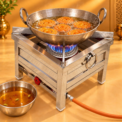 Gurubhai Equipments Jalebi Burner – In Use