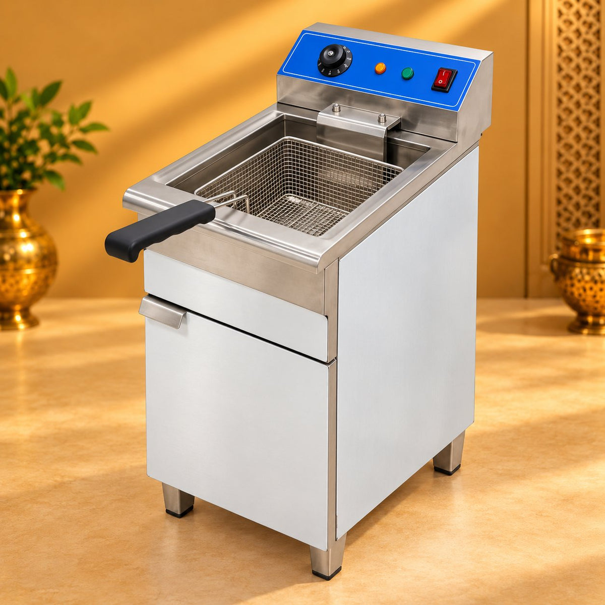 Gurubhai Equipments Fryer With Cabinet – Hero View