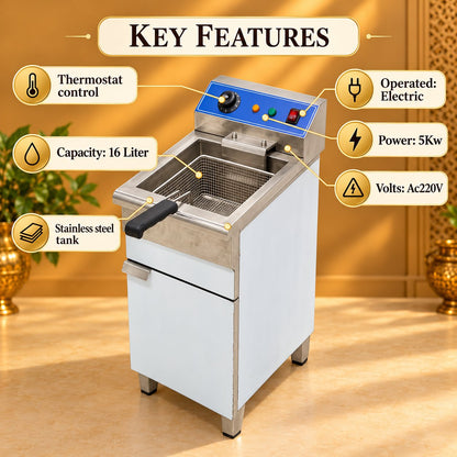 Gurubhai Equipments Fryer With Cabinet – Key Features