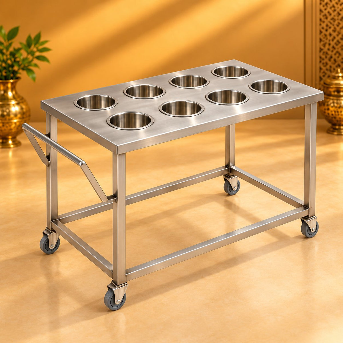 Gurubhai Equipments Masala Pot Trolley – Hero View