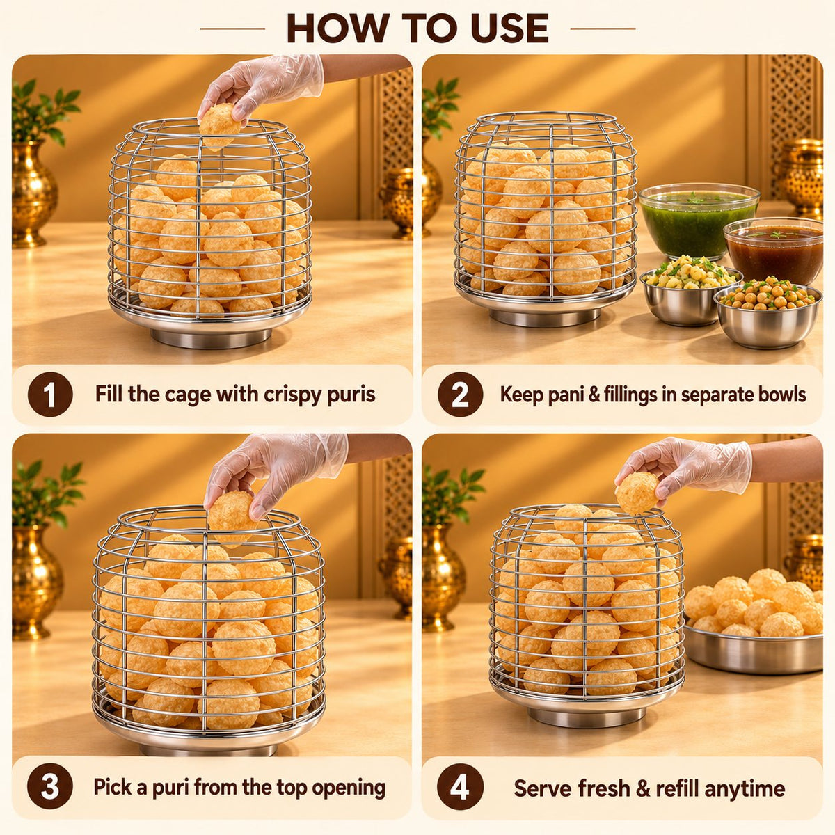 Gurubhai Equipments Puri Cage – How to Use
