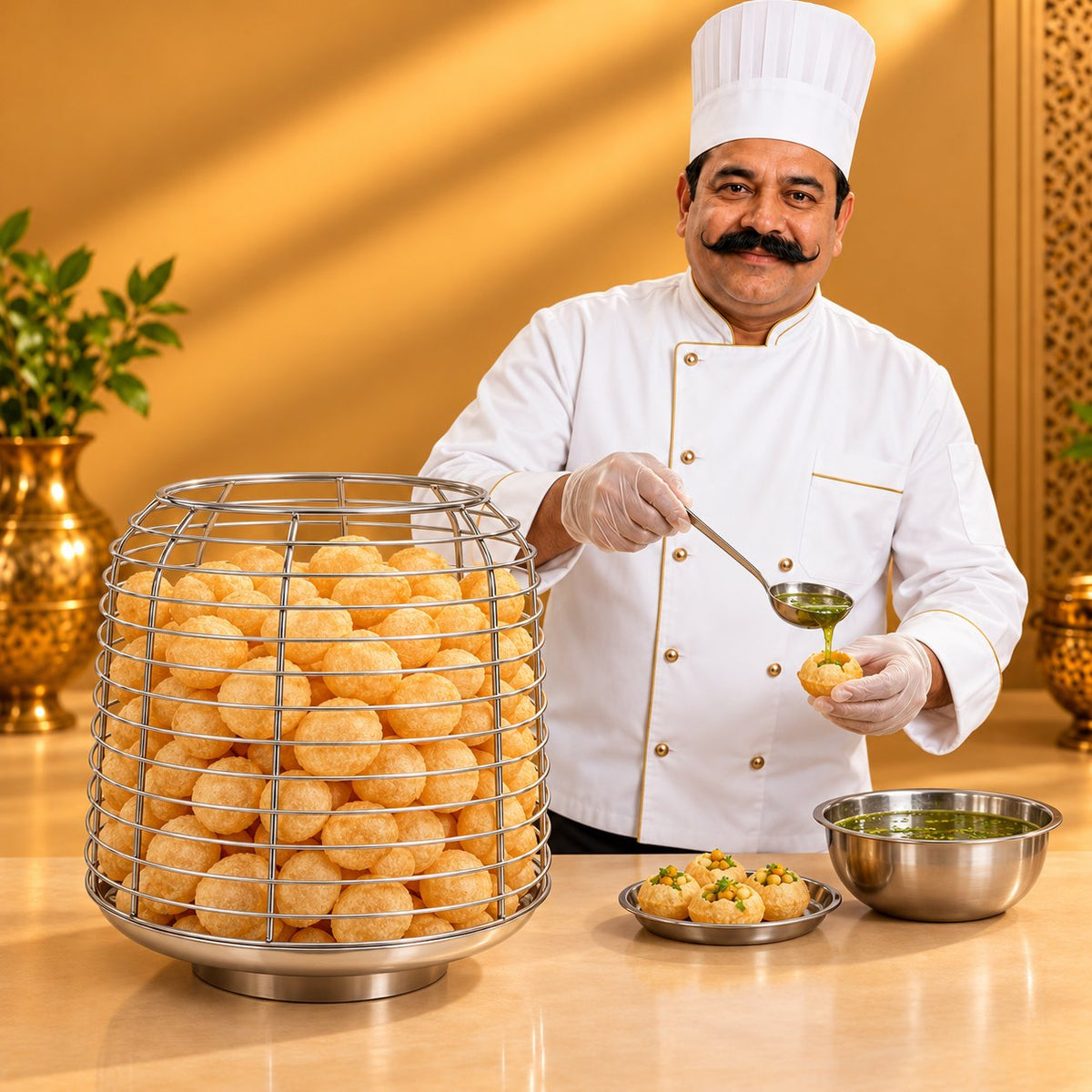 Gurubhai Equipments Puri Cage – Chef Gurubhai Demo