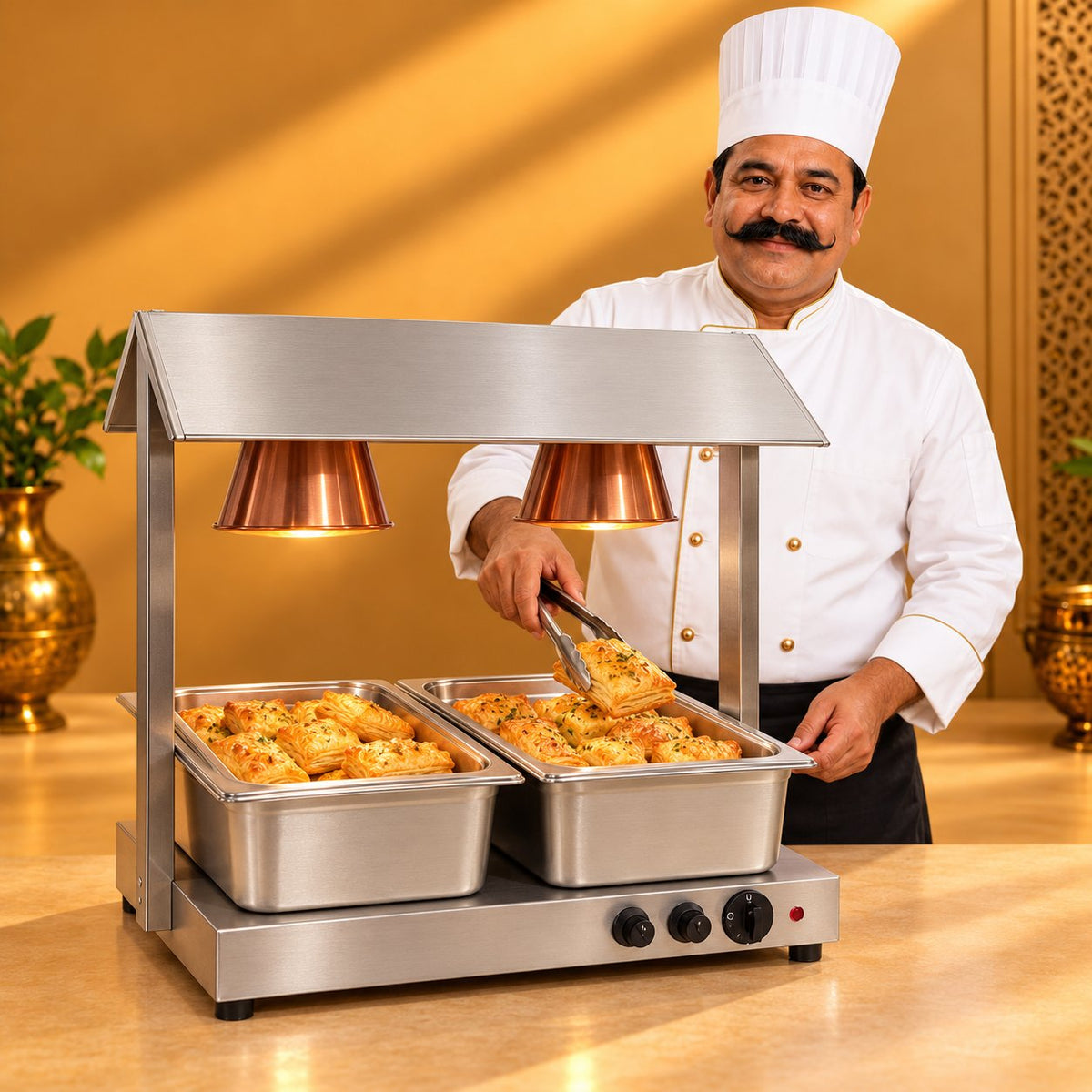 Gurubhai Equipments Double GN Pan Warmer – Chef Gurubhai Demo