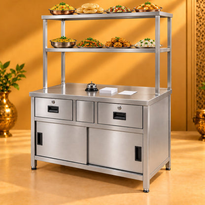 Gurubhai Equipments Pickup Counter With Drawers 36 × 24 – In Use