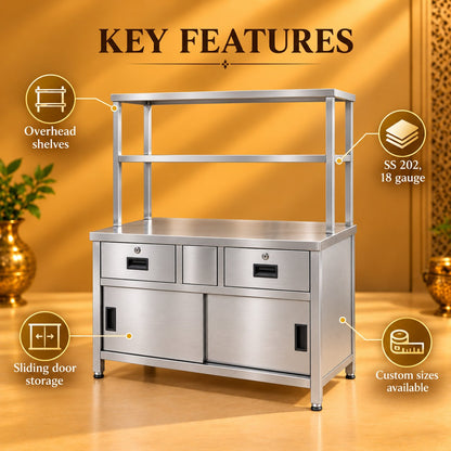 Gurubhai Equipments Pickup Counter With Drawers 36 × 24 – Key Features