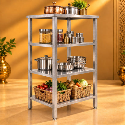 Gurubhai Equipments Vegetable Crate Rack – In Use