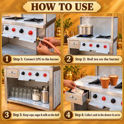 Gurubhai Equipments Tea Counter – How to Use