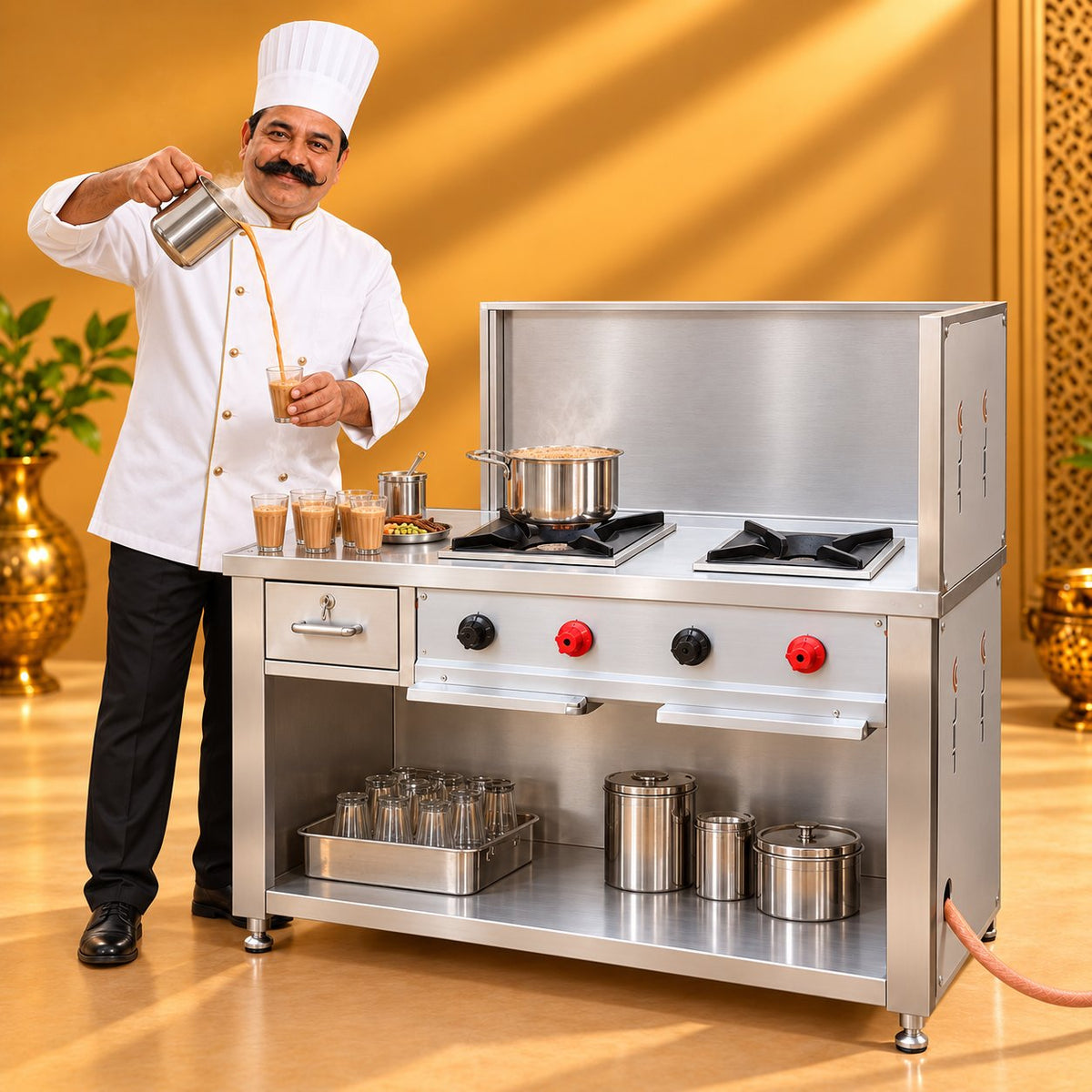 Gurubhai Equipments Tea Counter – Chef Gurubhai Demo