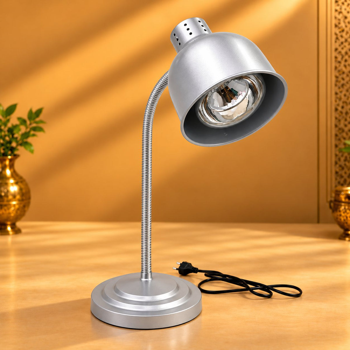 Gurubhai Equipments Food Heat Lamp - Silver – Hero View