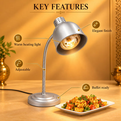 Gurubhai Equipments Food Heat Lamp - Silver – Key Features