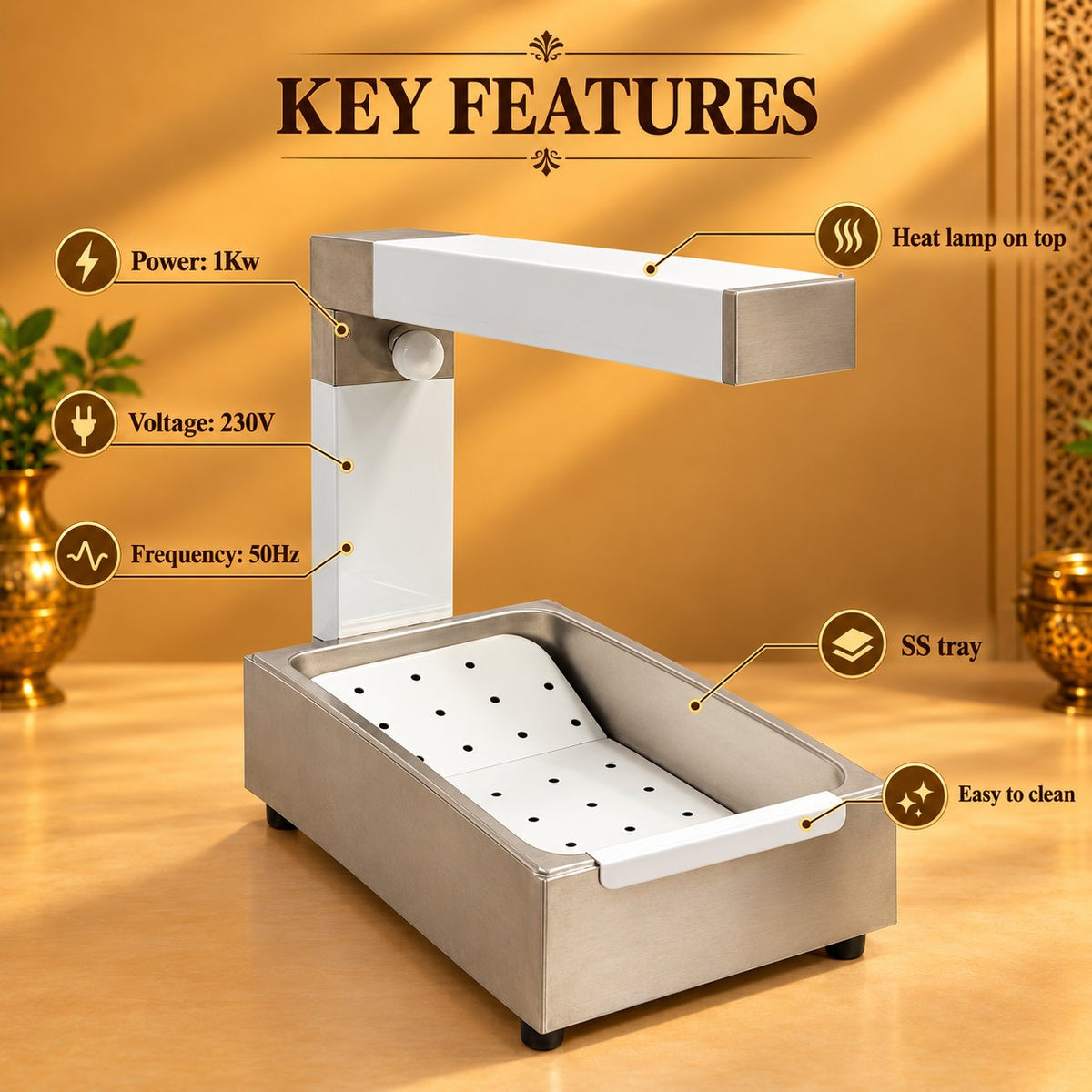 Gurubhai Equipments French Fry Warmer – Key Features