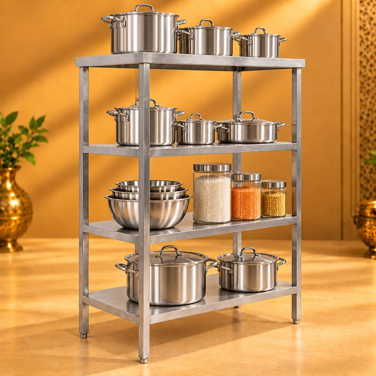 Gurubhai Equipments SS Rack – In Use