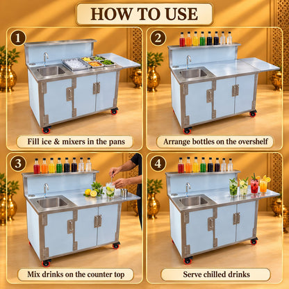 Gurubhai Equipments Soda Counter With Sink Unit – How to Use