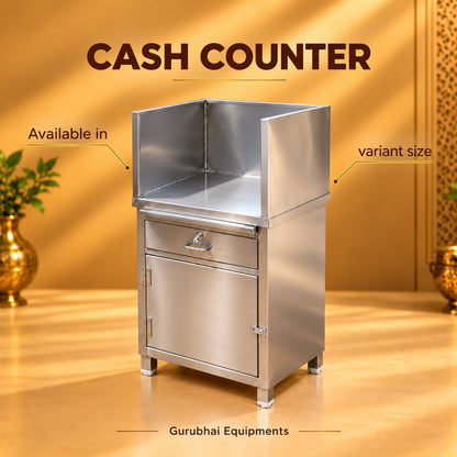 Gurubhai Equipments Cash Counter – Dimensions & Specifications
