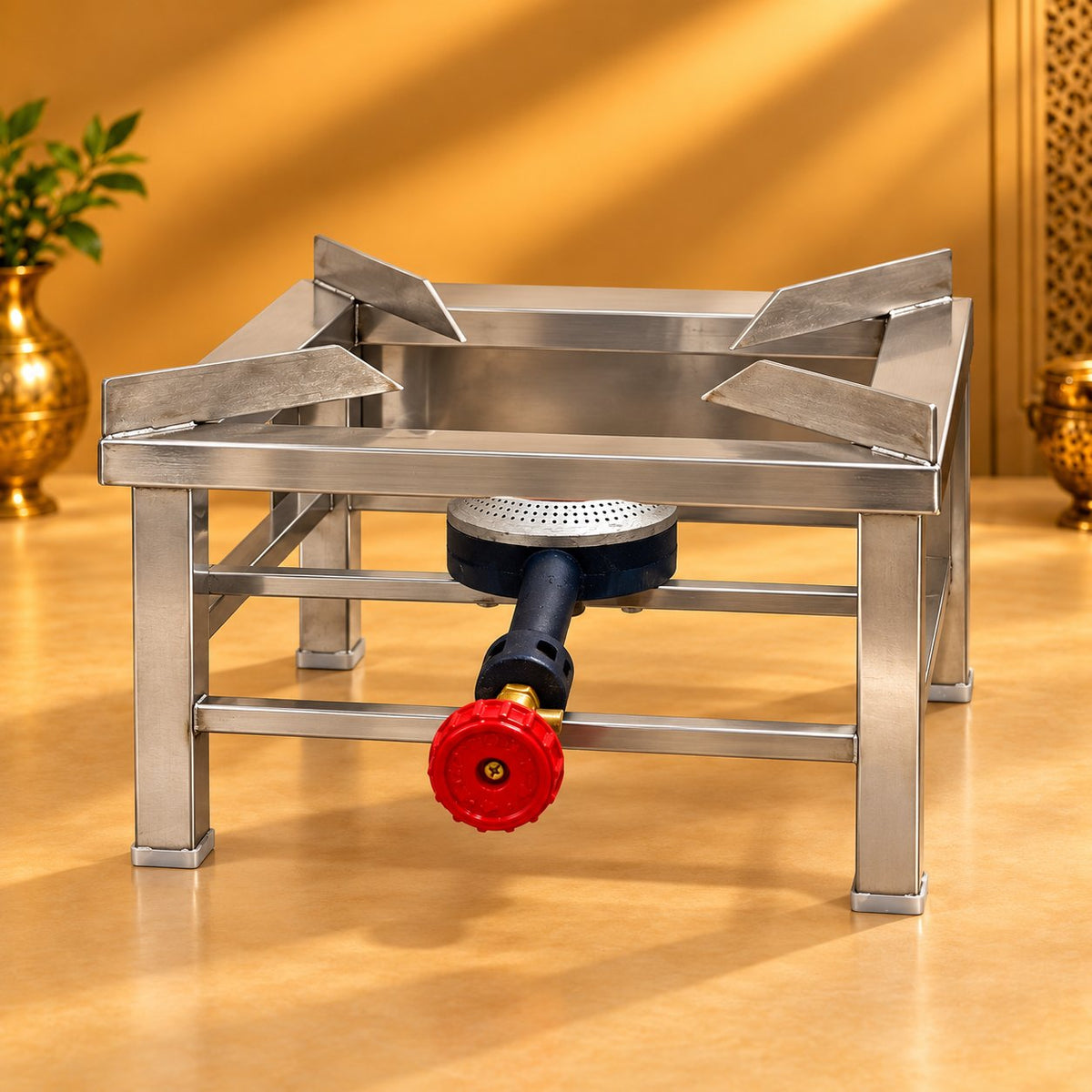 Gurubhai Equipments Square Catering Burner: 18 × 18 – Hero View