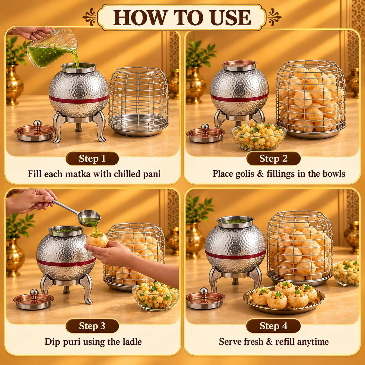 Gurubhai Equipments Single Matka + Puri Cage Setup – How to Use