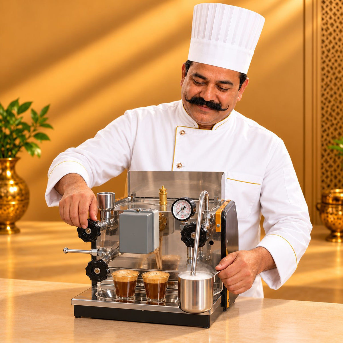 Gurubhai Equipments Coffee Commercial Machine 3.5 Litre – Chef Gurubhai Demo