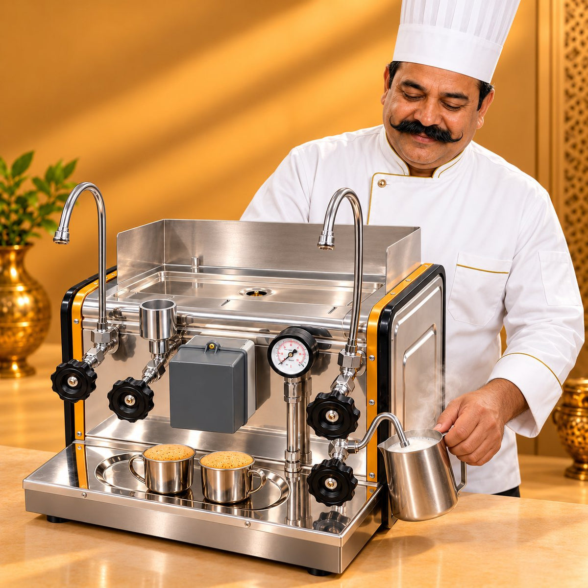 Gurubhai Equipments Coffee Commercial Machine 6.5 Litre – Chef Gurubhai Demo