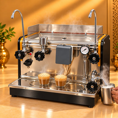 Gurubhai Equipments Coffee Commercial Machine 8.5 Litre – In Use