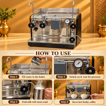 Gurubhai Equipments Coffee Commercial Machine 8.5 Litre – How to Use