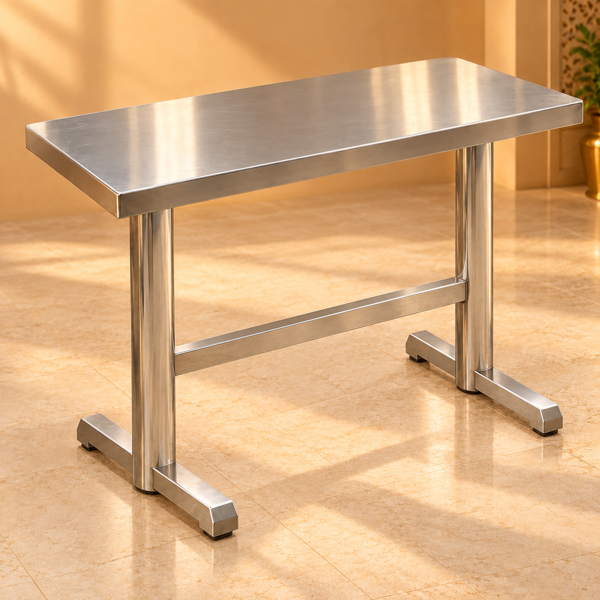 Gurubhai Equipments SS Table – Front View