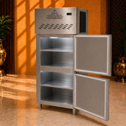 Commercial 2-Door Vertical Refrigerator – 450 L, Stainless Steel - product view 2