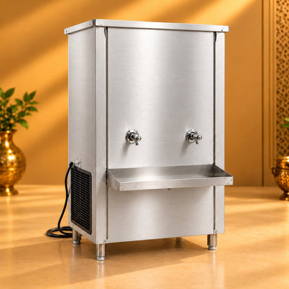 Gurubhai Equipments 200L Commercial Stainless Steel Water Cooler – Hero View
