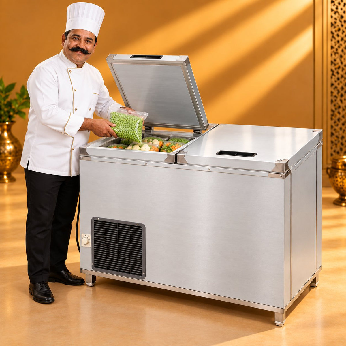 Gurubhai Equipments SS Body Deep Fridge 450 Ltr – Chef Gurubhai Demo