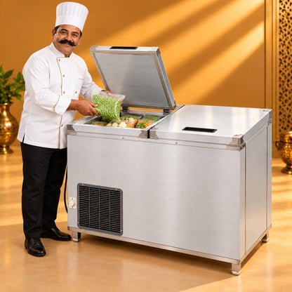 Gurubhai Equipments SS Body Deep Fridge 450 Ltr – Chef Gurubhai Demo
