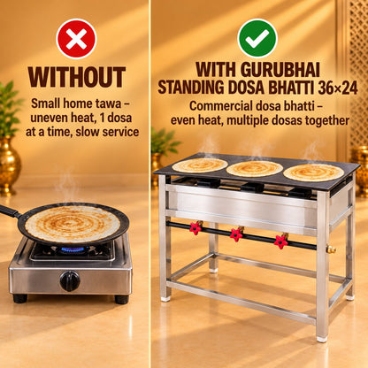 Gurubhai Equipments Standing Dosa Bhatti 36 × 24 – Why Choose It