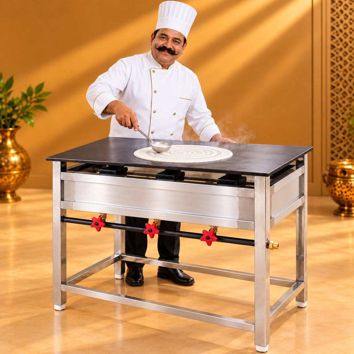 Gurubhai Equipments Standing Dosa Bhatti 36 × 24 – Chef Gurubhai Demo