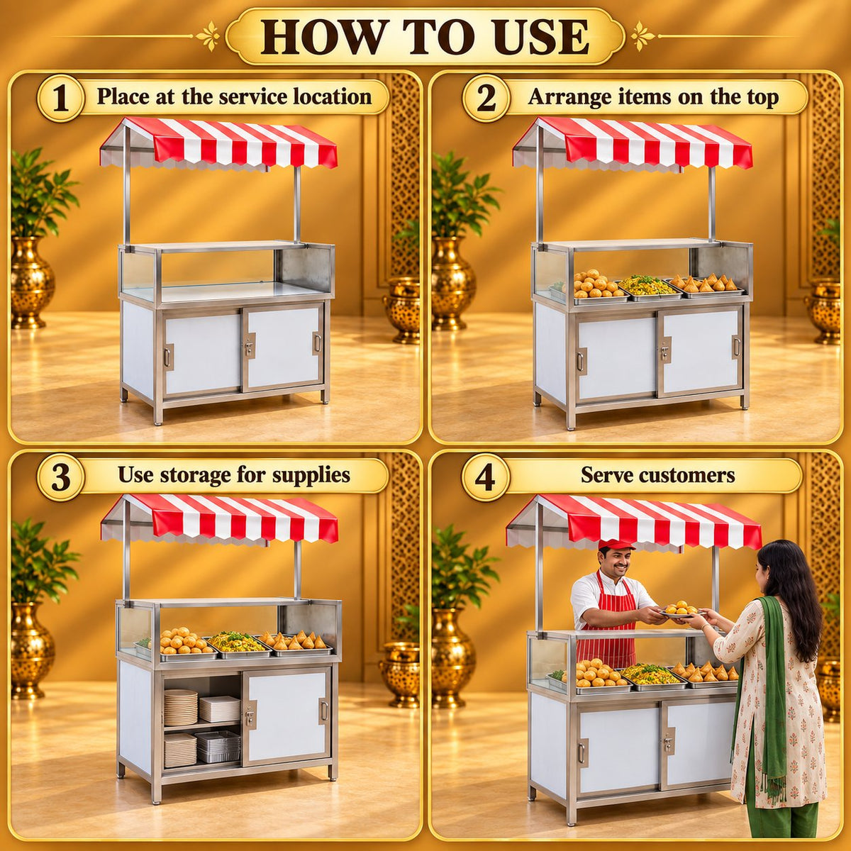 Gurubhai Equipments Viny Roof Counter 45 × 24 – How to Use