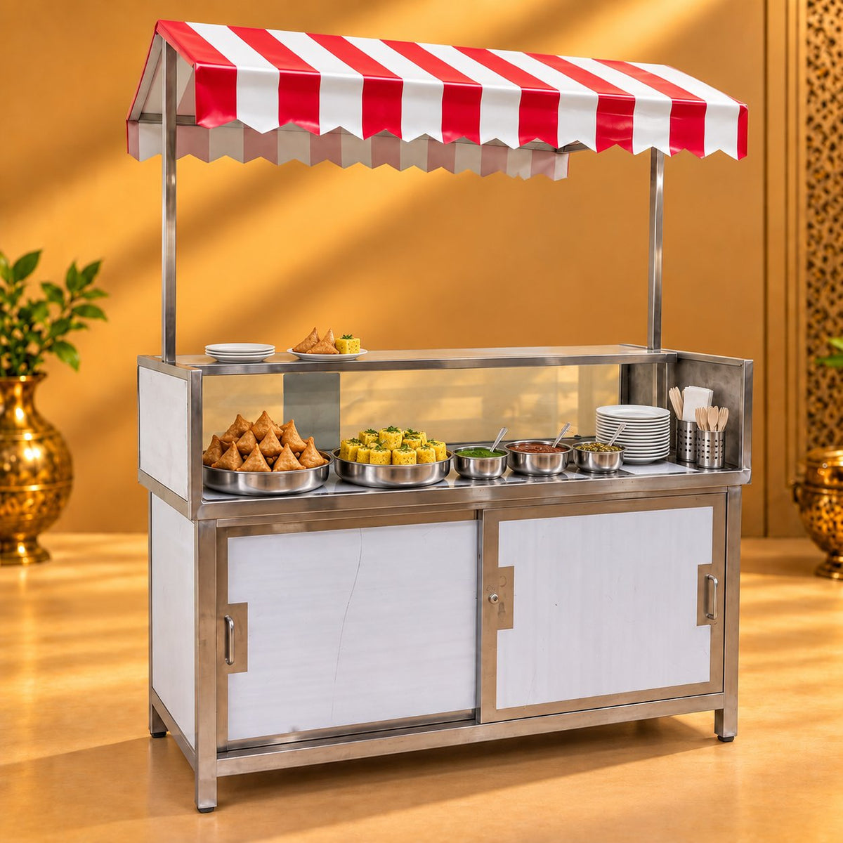 Gurubhai Equipments Viny Roof Counter 60 × 24 – In Use