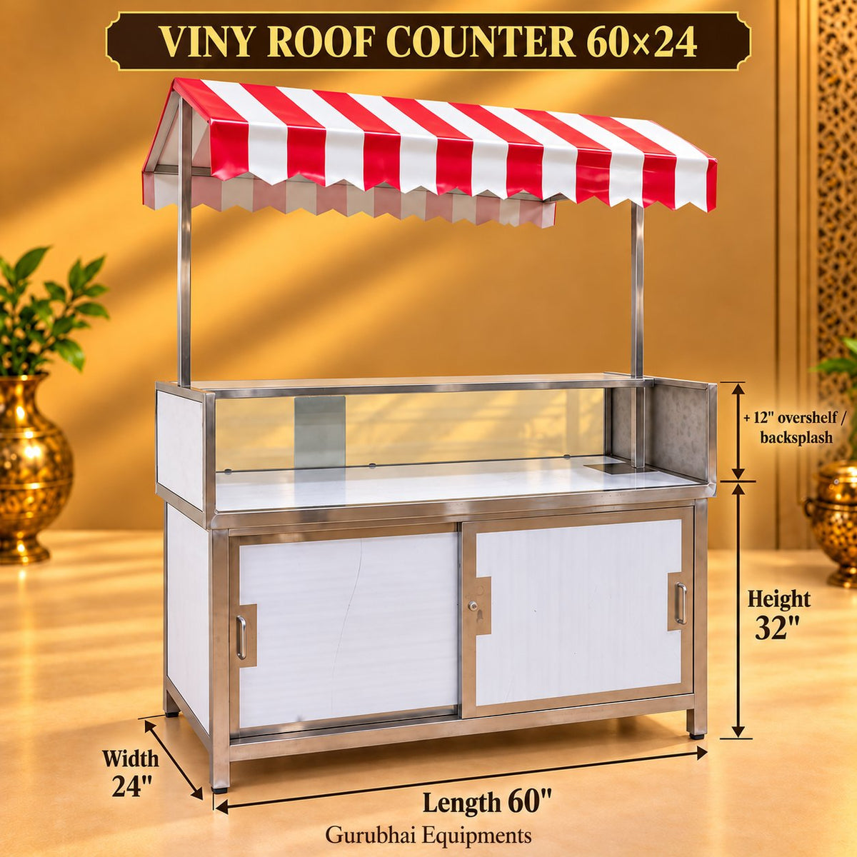 Gurubhai Equipments Viny Roof Counter 60 × 24 – How to Use