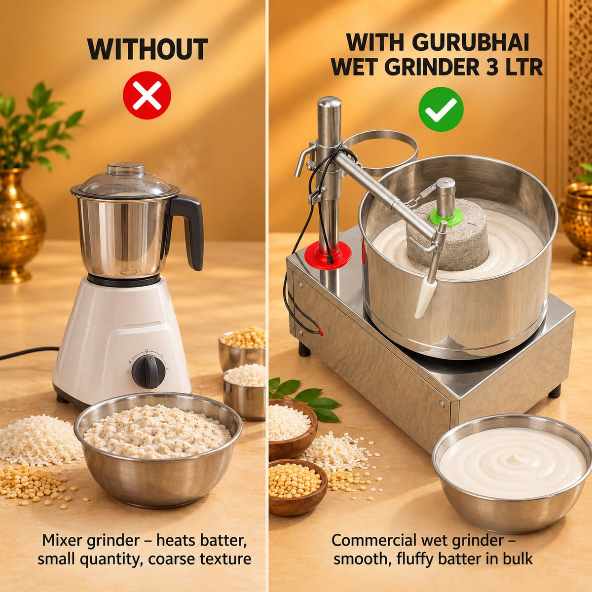Gurubhai Equipments Wet Grinder 3 Ltr – Why Choose It