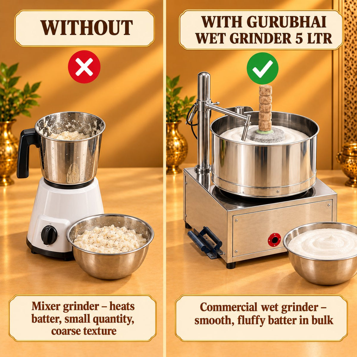 Gurubhai Equipments Wet Grinder 5 Ltr – Why Choose It