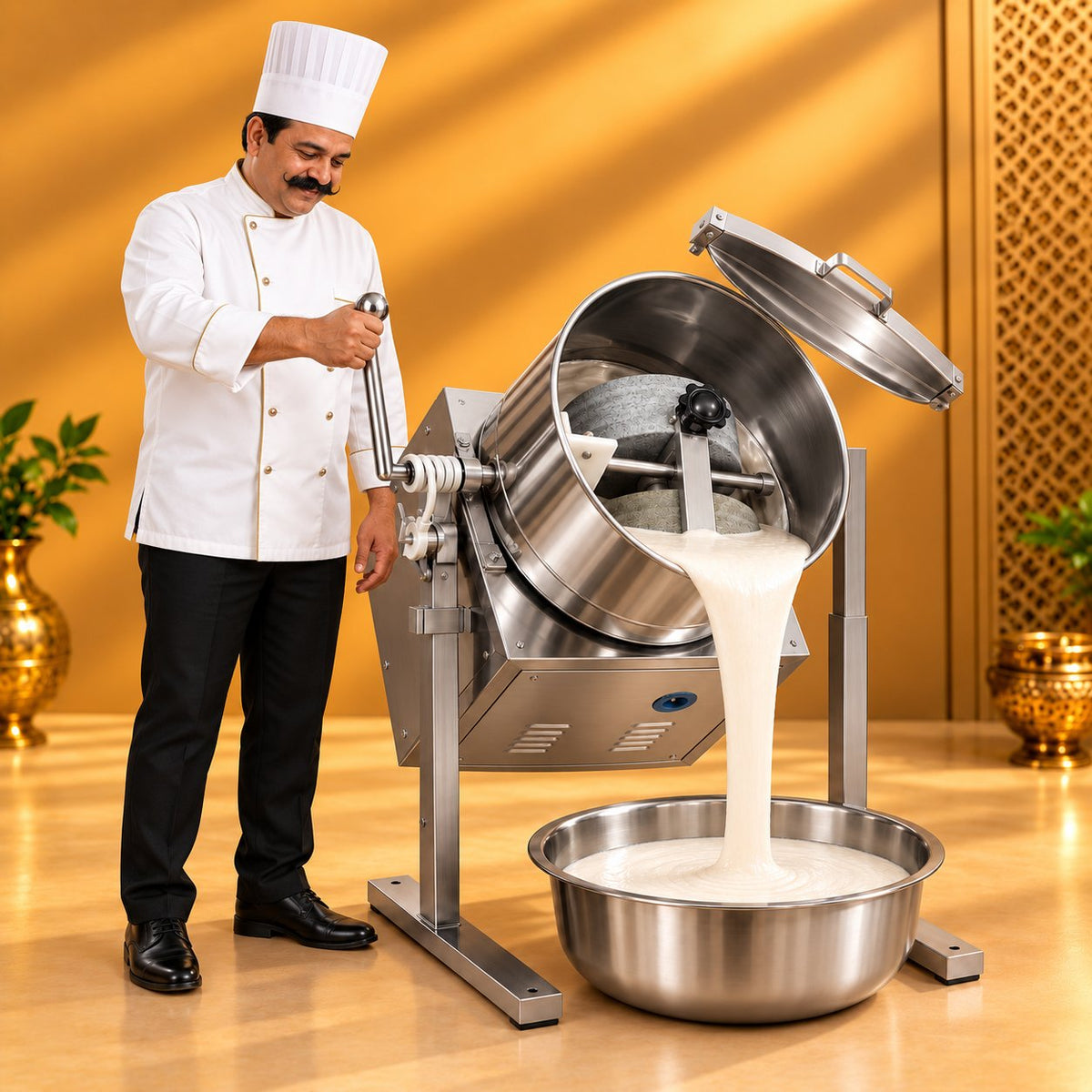 Gurubhai Equipments Tilting Wet Grinder 5 Ltr – Chef Gurubhai Demo