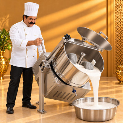 Gurubhai Equipments Tilting Wet Grinder 15 Ltr – Chef Gurubhai Demo