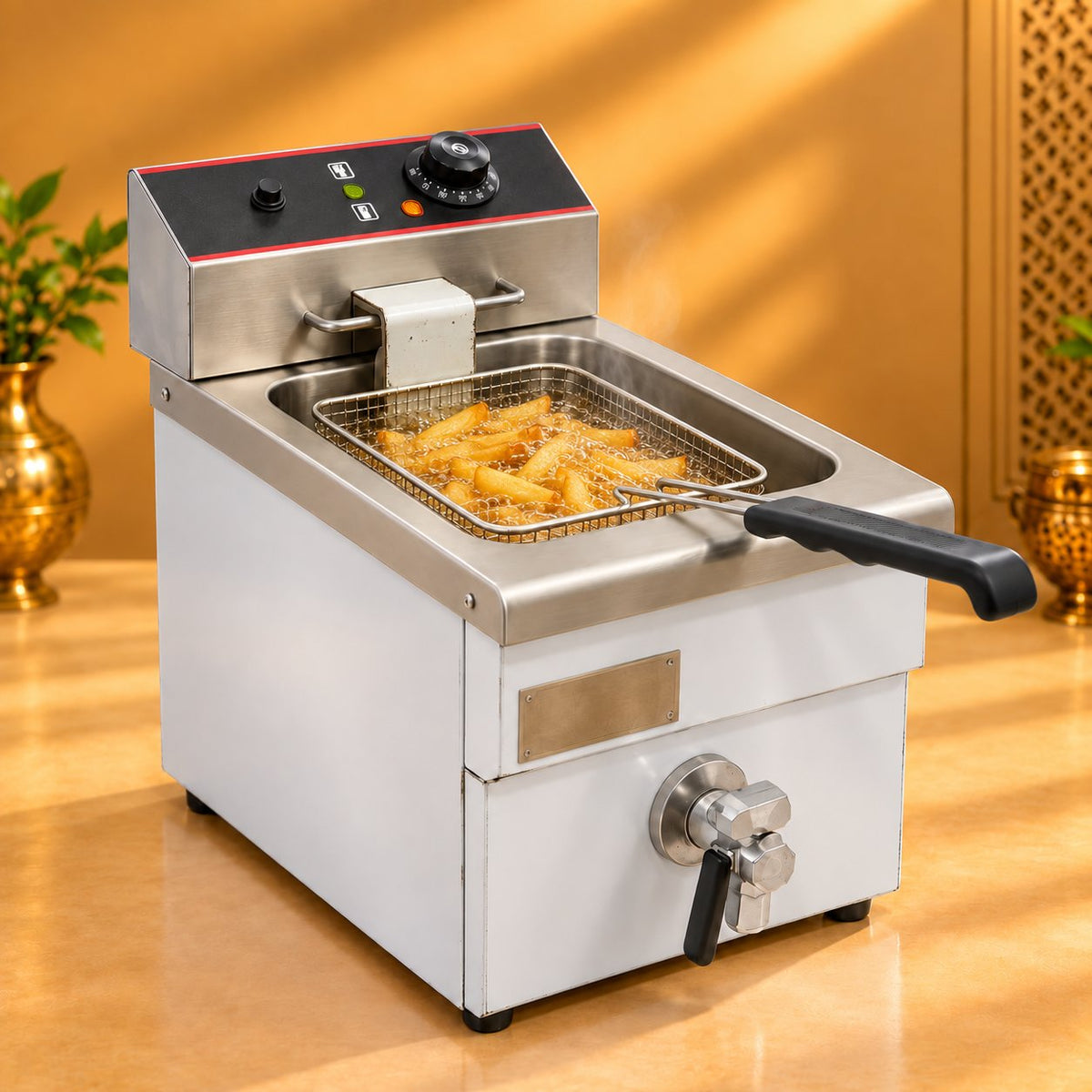 Gurubhai Equipments Fryer With Tap – In Use