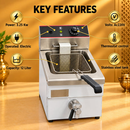 Gurubhai Equipments Fryer With Tap – Key Features